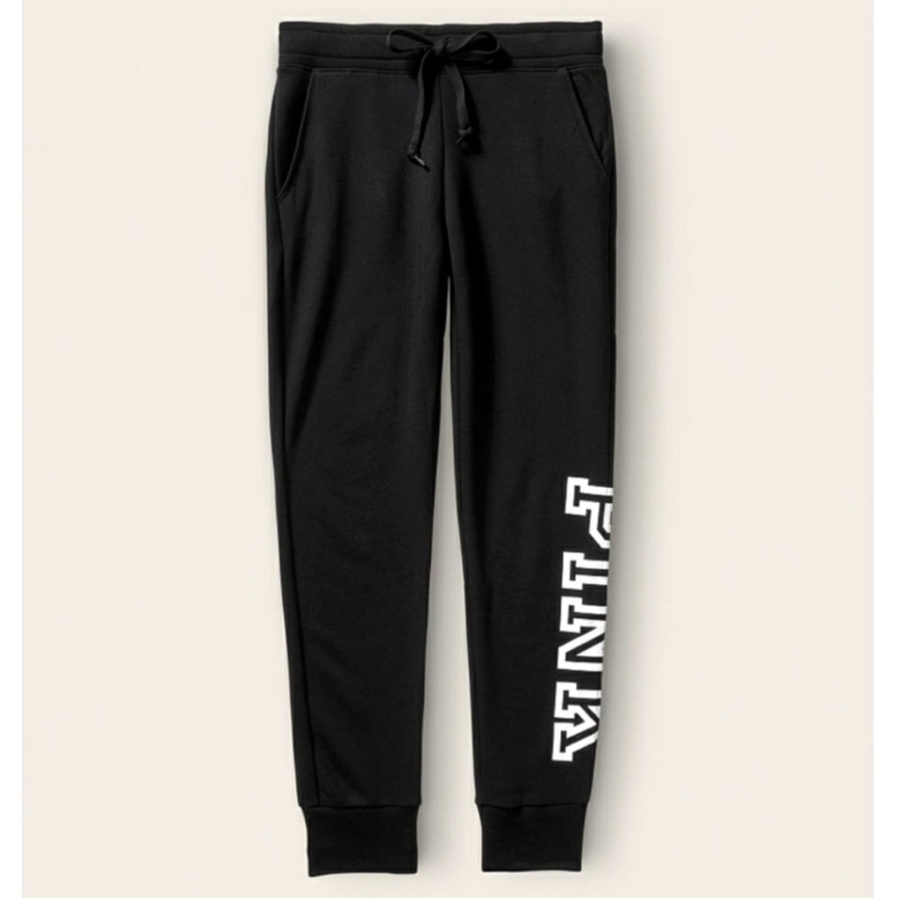 PINK by Victoria Secret black joggers